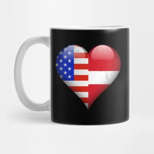 Half American Half Latvian - Gift for Latvian From Latvia Mug